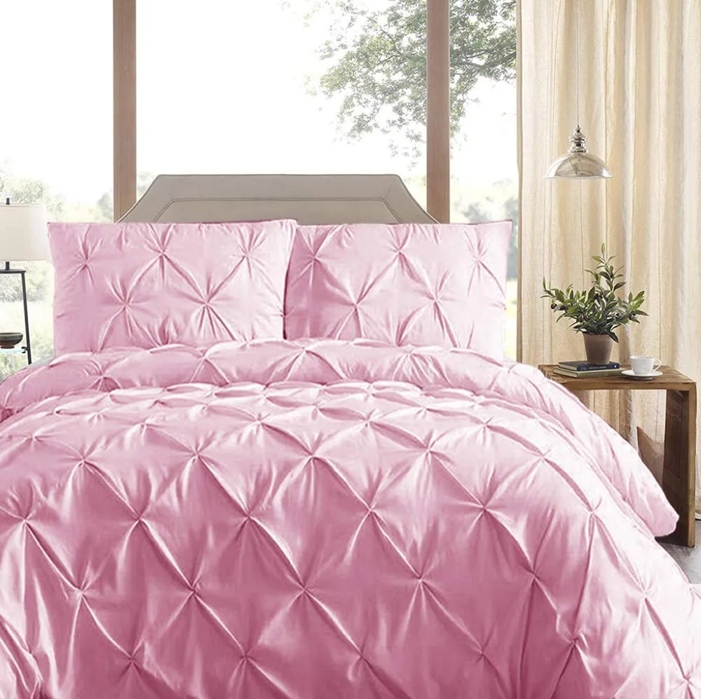 Comforter 3 Pieces Summer Bedding Comforter King Size Pink
